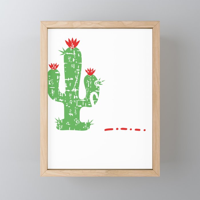 100 Days Sharper Cactus Teacher Happy 100th Day Of School Framed Mini Art Print