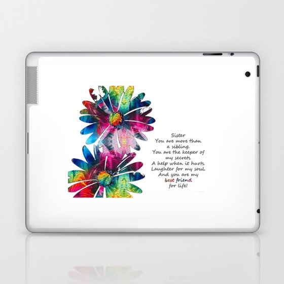 Sisters Are Best Friends For Life Laptop & iPad Skin