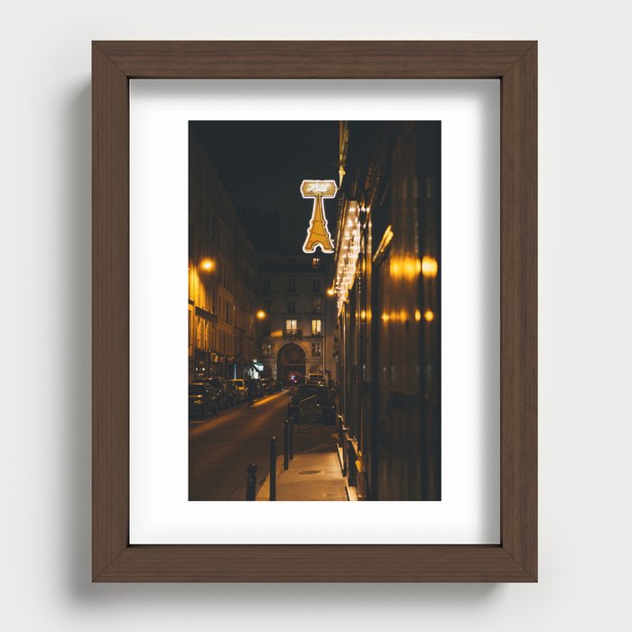 Paris at Night Recessed Framed Print