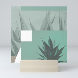 abstract agave plant Mini Art Print