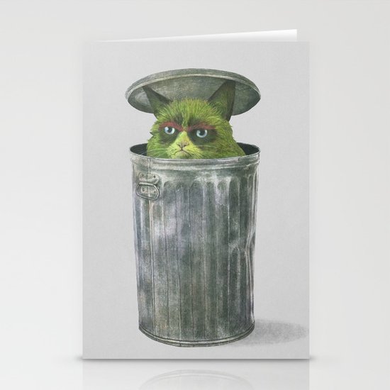 Grouchy Cat Stationery Cards