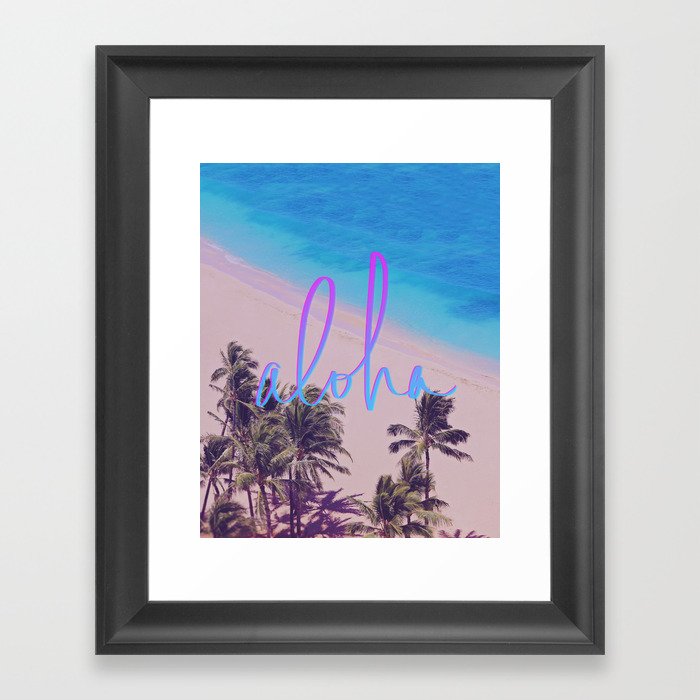Aloha Hawaii Framed Art Print