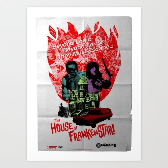 the HOUSE of FRANKENSTAR! Art Print