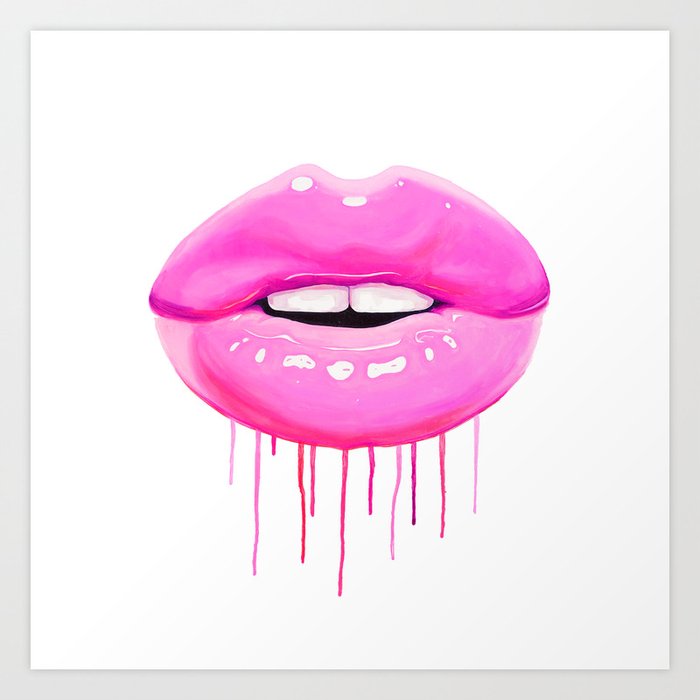 Pink lips Kunstdrucke Pink lips Kunstdrucke