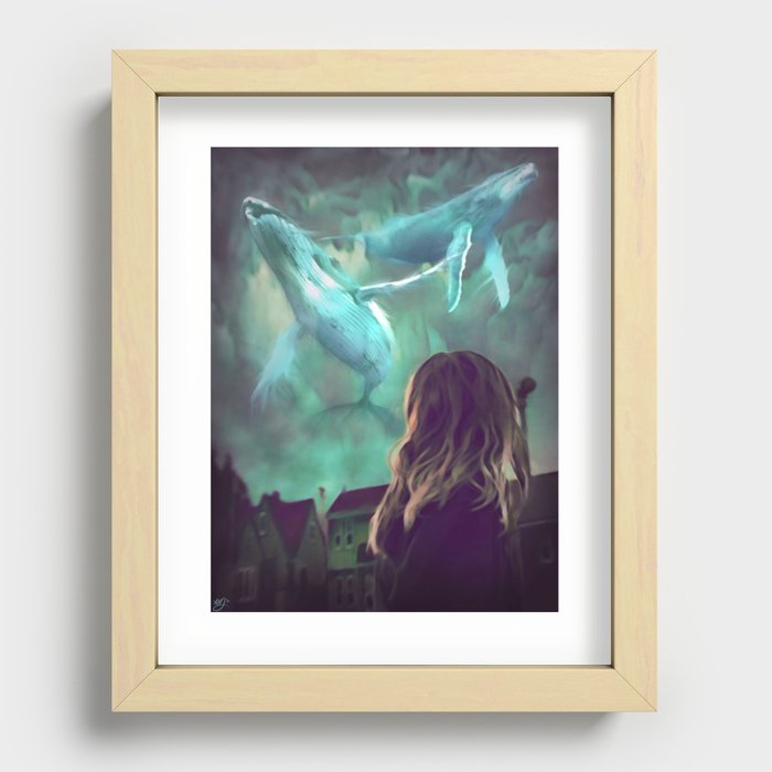 Ghost Whale Song Recessed Framed Print