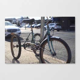 Tricycle cable post Canvas Print