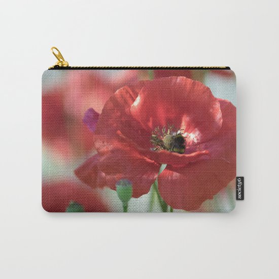 Red poppy Art Carry-All Pouch