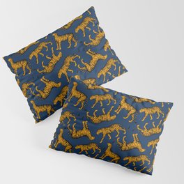 Tigers (Navy Blue and Marigold) Pillow Sham