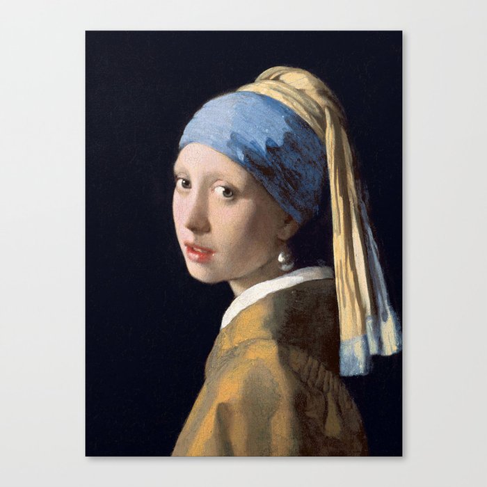 Girl with a Pearl Earring. Vermeer. Canvas Print