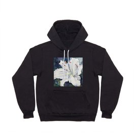Casablanca Lily- White Lily still life Watercolor Painting  Hoody