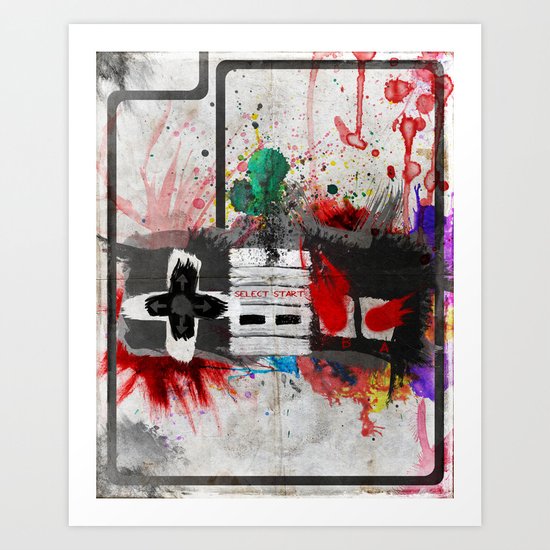 RETRO NES Art Print