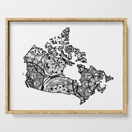 Canada Mandala Map Serving Tray