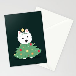 Merry westie Christmas! Stationery Cards