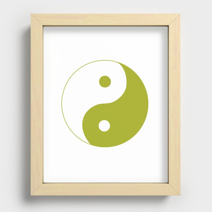 Yin yang  Recessed Framed Print