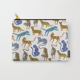 Tiger Collection – Blue & Tan Carry-All Pouch | Jaguar, Catcoq, Tiger, Panther, Jaguars, Leopard, Panthers, Cat, Curated, Africa 