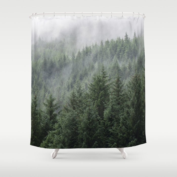 Fog Forest Shower Curtain