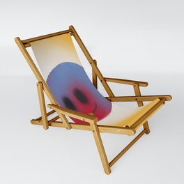 Red shy smiley sun Sling Chair