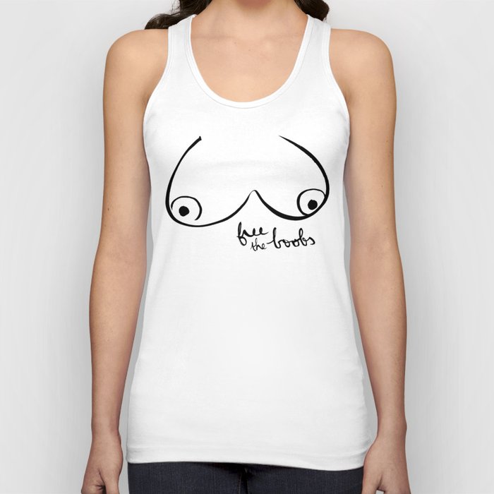 Simple line boobies t-shirt free the boobies free the tits tities boobs