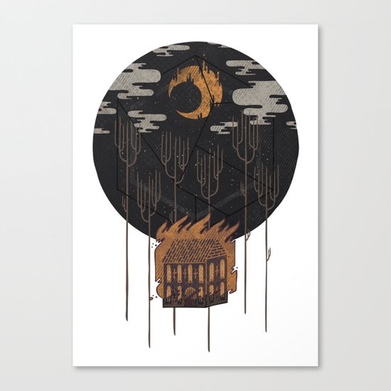 The Most Beautiful Night of All Canvas Print