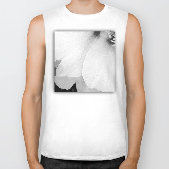 Flower | Flowers | White Petals | Macro Nature Biker Tank