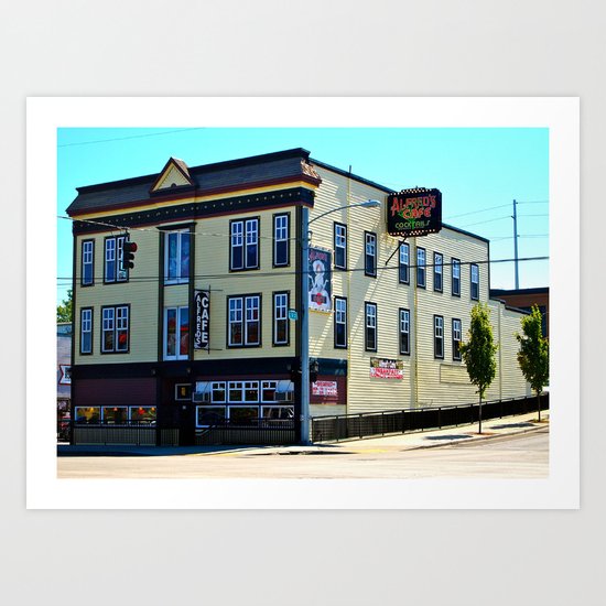 Alfred's Cafe Art Print