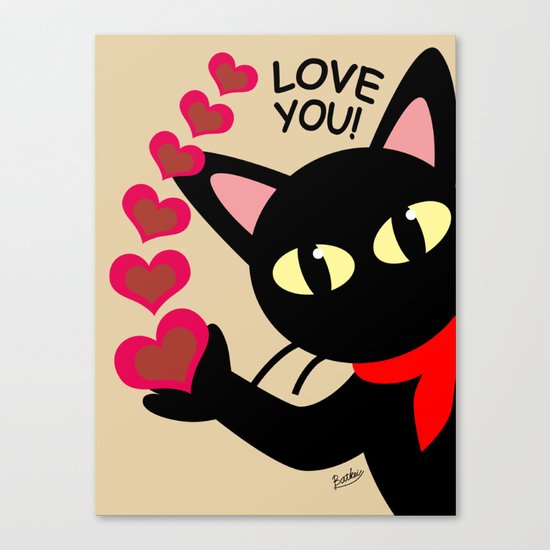 Love you! Canvas Print