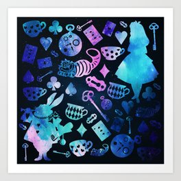 Alice in Wonderland - Galaxy Art Print