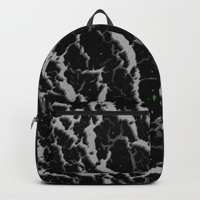 Cracked Space Lava - Silver Backpack