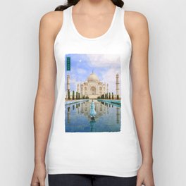 Taj Mahal - White Unisex Tank Top