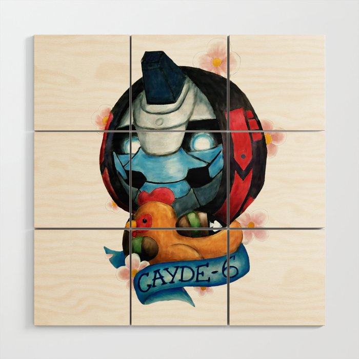 Cayde Chicken Wood Wall Art