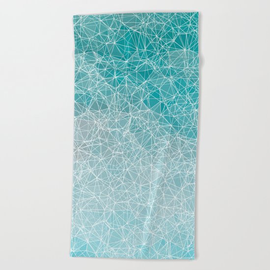Polygonal A3 Beach Towel