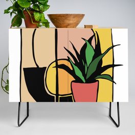 Abstract Plant Portrait Credenza