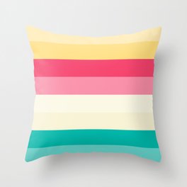 Color palette lines Throw Pillow