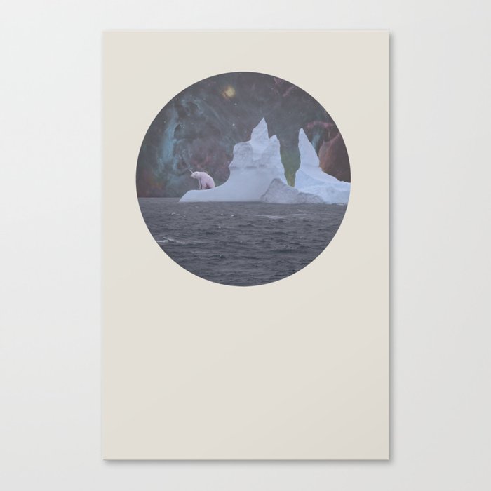 The Lonely Polarcorn Canvas Print