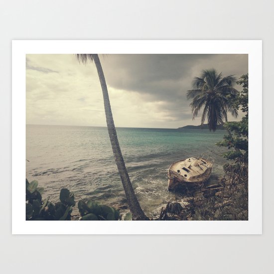 Washed Up (Color) Art Print