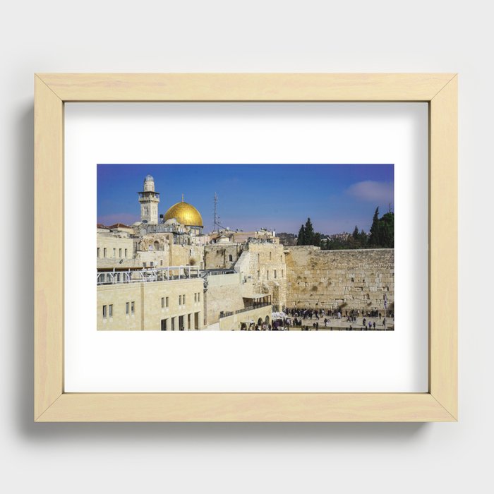 The Wailing Wall Recessed Framed Print