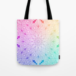 Rainbow Mandala Tote Bag