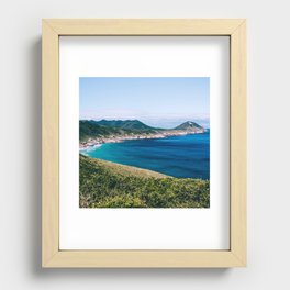 Brazil Photography - Beautiful Blue Ocean By The Brazillian Coastline Recessed Framed Print