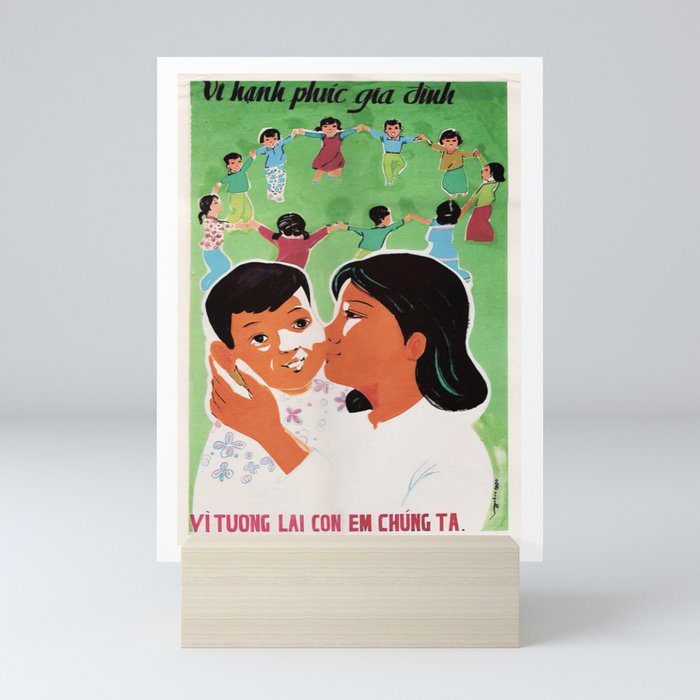 Vietnamese Poster: For the Happiness of the Children Mini Art Print