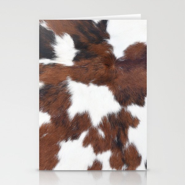 Cow faux fur, spotty pattern Stationery Cards