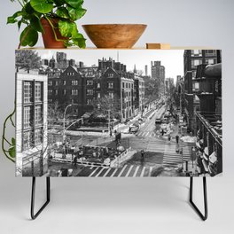 New York City | Black and White Photography | Winter Day Credenza