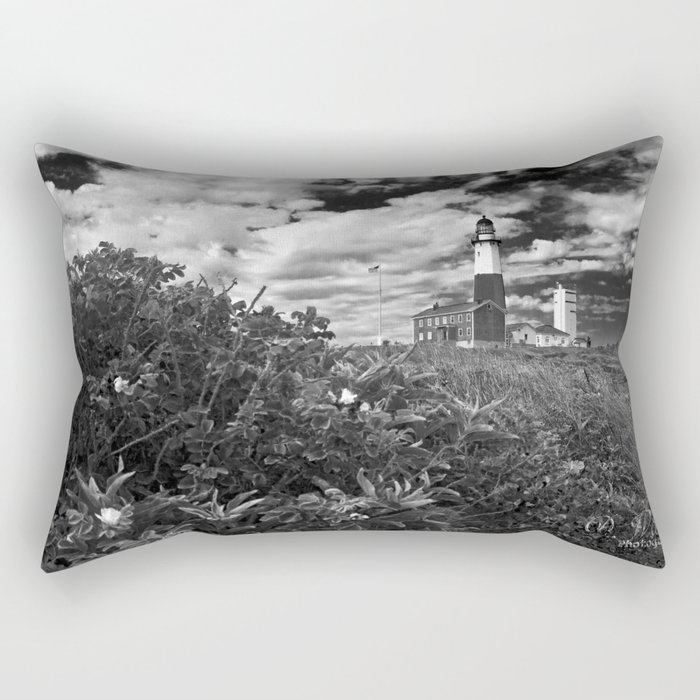 Montauk Point Lighthouse "The end" Rectangular Pillow