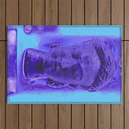 Meditating Buddha 2 Outdoor Rug