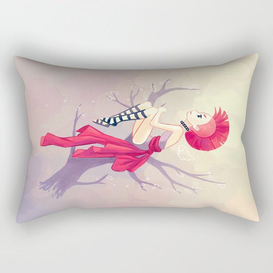 Punk Girl Rectangular Pillow