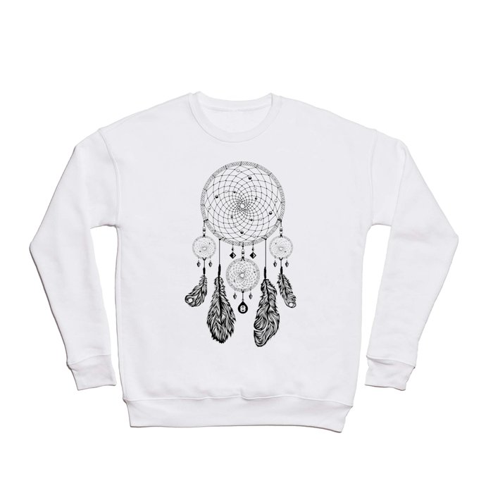 Dreamcatcher (Black & White) Crewneck Sweatshirt