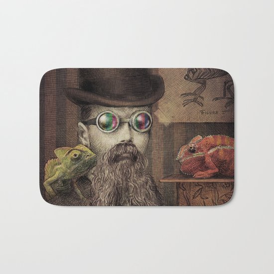 The Chameleon Collector Bath Mat