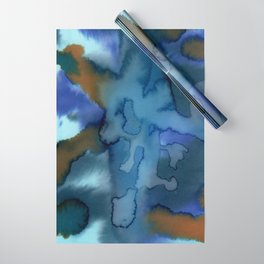 Blue Downpour 3 Wrapping Paper
