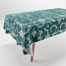 teaal art color / full colour pattern / teal lovers Tablecloth