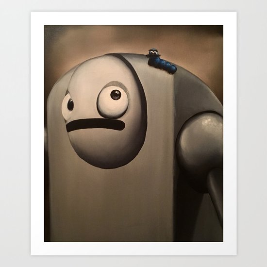 Larry the Robot Art Print
