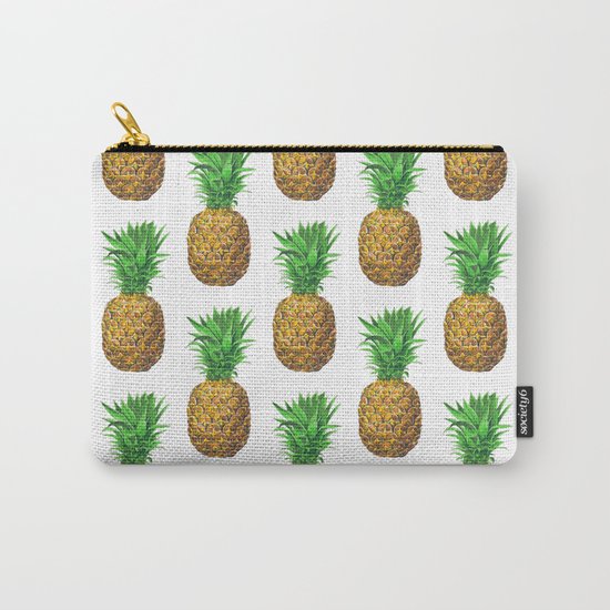 Pineapples, tropical fruit pattern design Carry-All Pouch